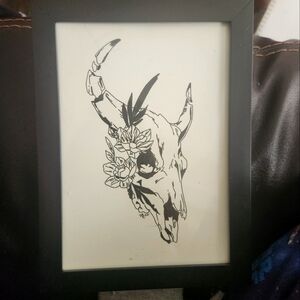 Skull pen & ink artwork
